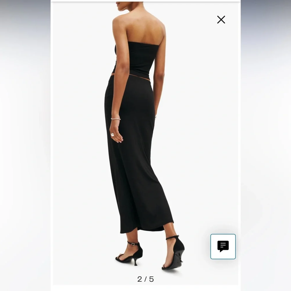 Reformation BLACK ADDALYN TWO PIECE SET Size XS - Picture 2 of 12